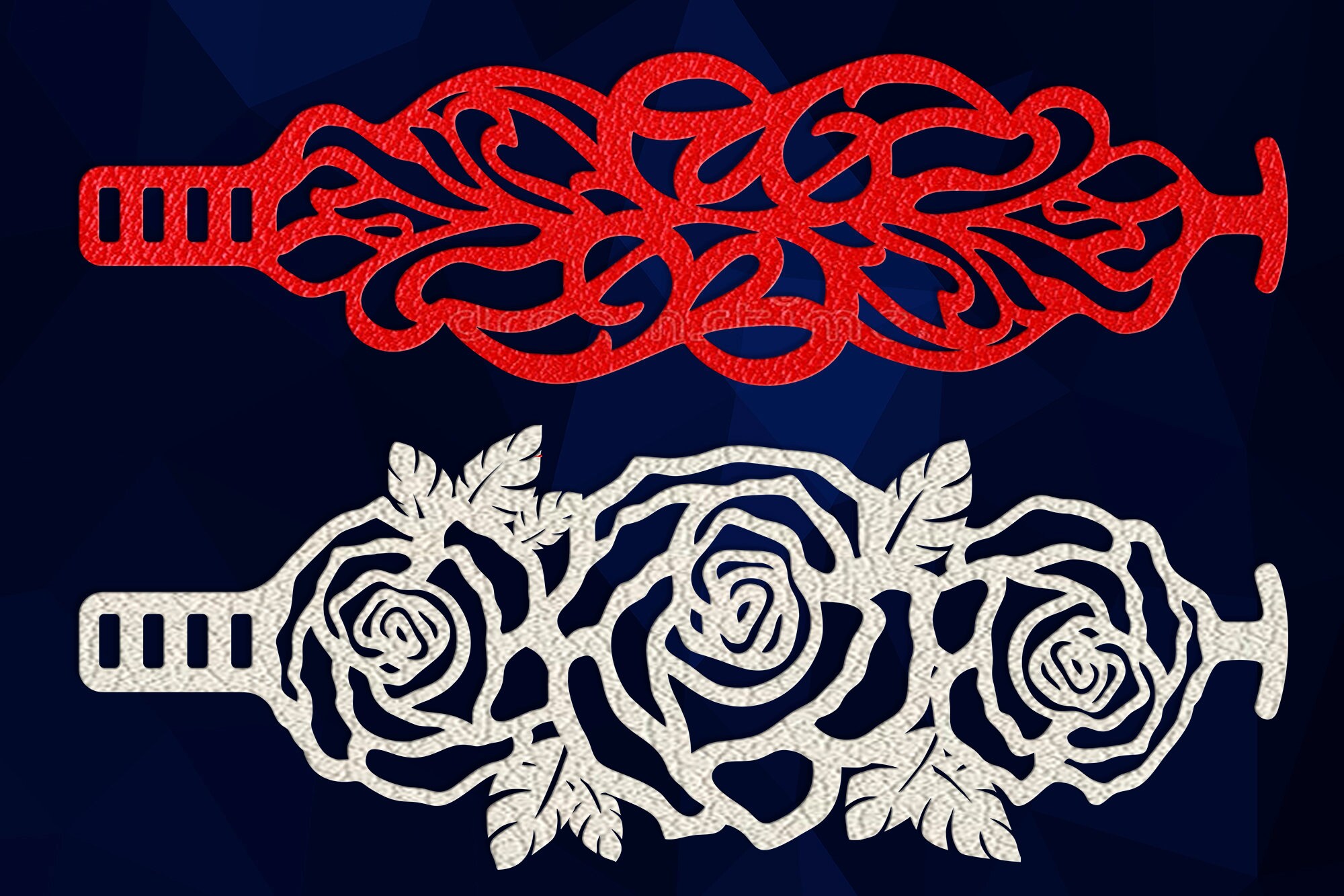 4 Leather Cuff Bracelet Svg Bundle Cut Files Jewelry Template Etsy