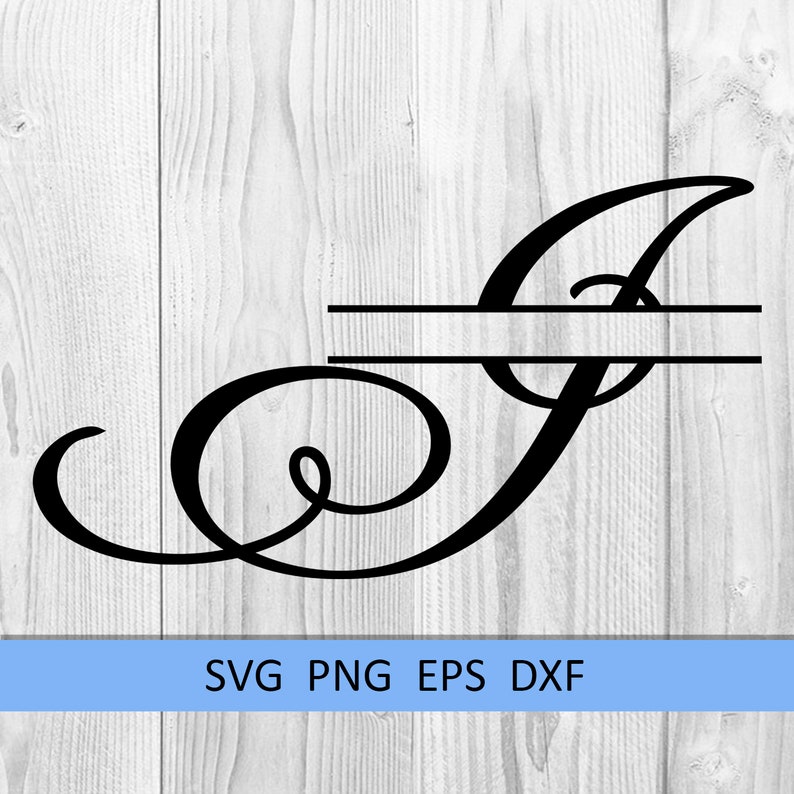 Download J Split monogram SVG Split letter svg Wedding font Split | Etsy