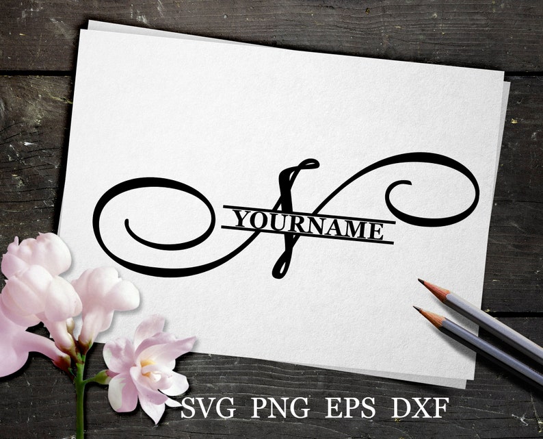Download N Split monograma SVG Split letter svg Monogram fuente ...