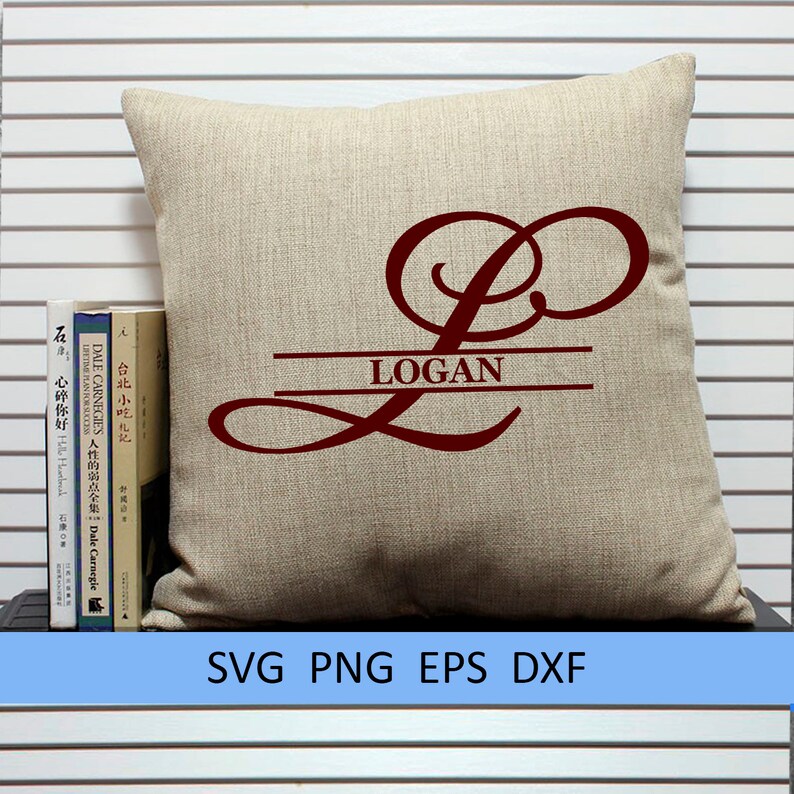 Download L Split monogram SVG Split letter svg Monogram font Split ...