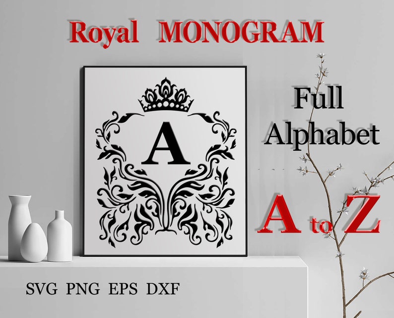 Download 26 Wedding royal monogram SVG Family name svg Split ...