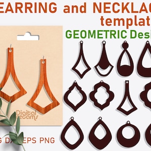 Geometric Simple Earring SVG Bundle: Wood Earring Cut Files (Digital Download)