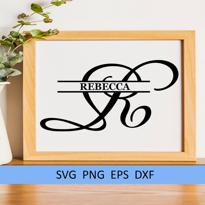 Download R Split monogram SVG Split letter svg Wedding font Split ...