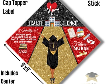 Graduation cap topper/ future nurse
