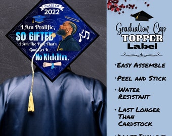 Graduation cap topper label/ So Gifted