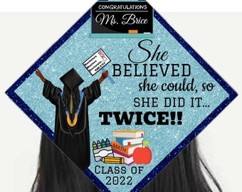 Graduation cap topper/teacher/educator