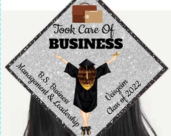 Graduation cap topper/ took care of Business