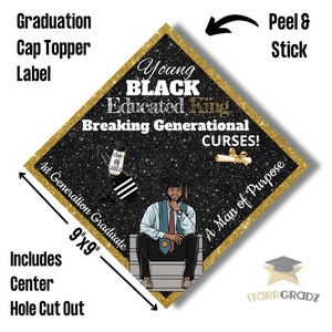 Graduation cap topper label/ 1st generation graduate image 2