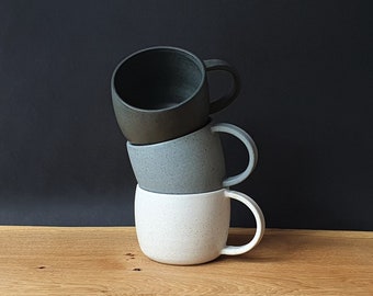 Cappuccino Cup "Big Belly" // Handmade Coffee Mug // Matt Glaze