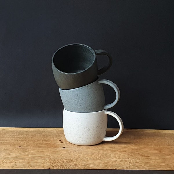 Cappuccino Cup "Big Belly" // Handmade Coffee Mug // Matt Glaze
