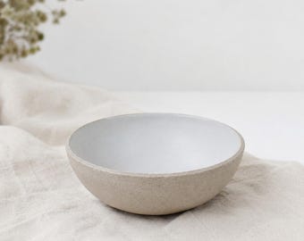 Handmade Ceramic Cereal Bowl // Stoneware Bowl // Scandinavian Style // 17 cm