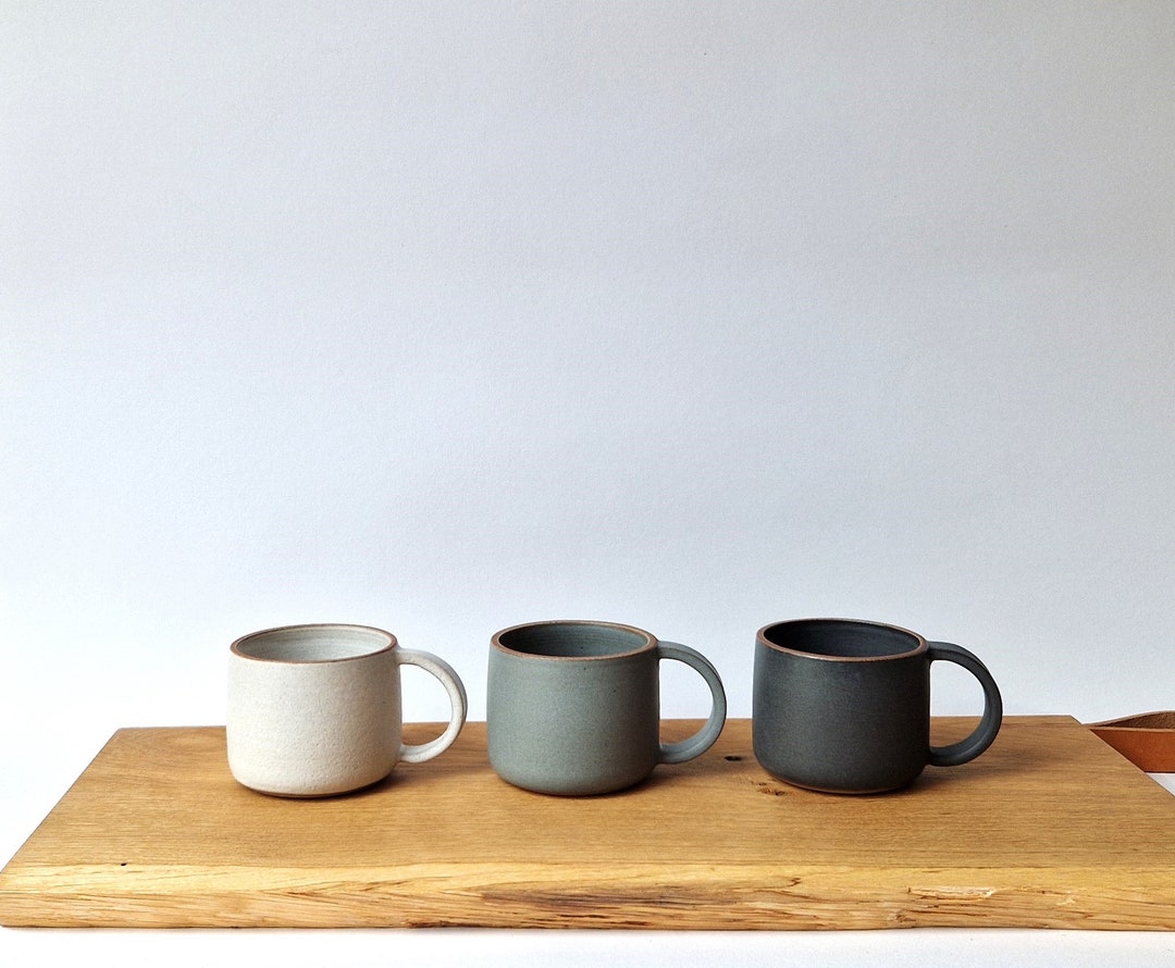 Espresso Cups // Modern Coffee Cups // Handmade Ceramic // Matt Glaze