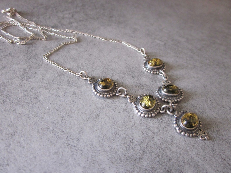 a beautiful creation amazing silver and jade necklace