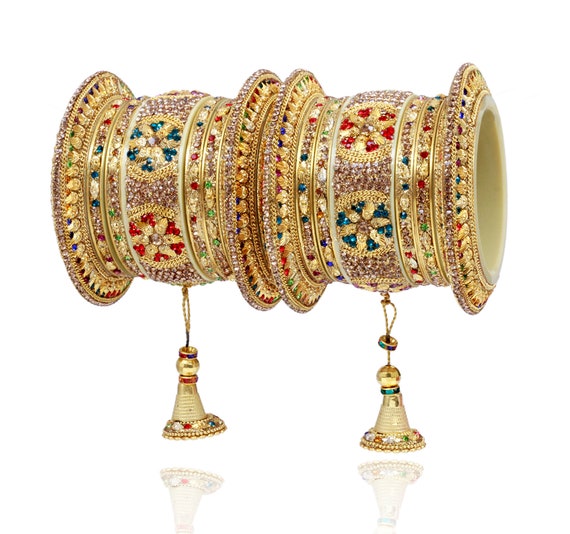 verstelbare vintage bruiloft sieraden partij kristal cadeau Indiase sieraden hand ketting verguld Sieraden Armbanden Handkettingen 