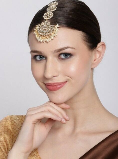 Buy Beautiful Matching Outfit Indian Gold Plated Kundan Forehead Online in India - Etsy Buy Beautiful Matching Outfit Indian Gold Plated Kundan Forehead Online in India - Etsy