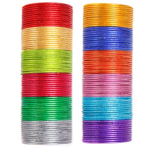 Full Set of Mix and Match Bangles 12 Colors in One Indian - Etsy