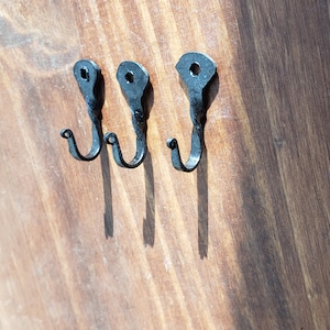 Mini Hooks 3 Pack wall Hooks jewelry Organizer necklace Hook Small Hooks  picture Hook forged key Hook decorative Hooks 