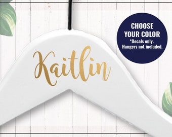 Wedding Hanger Name Decals, Bridal Party Hanger Decals, Bridesmaid Hanger Decals DIY Decals Wedding Hangers -DECALS ONLY!!!