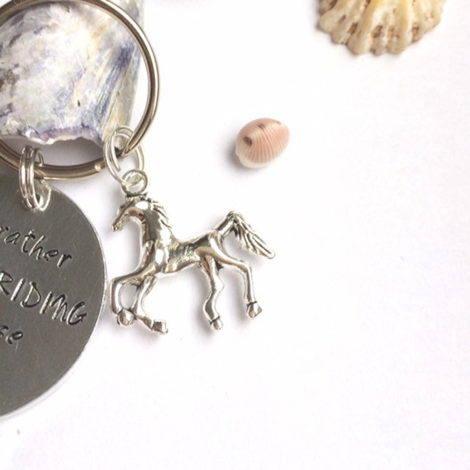 Personalised horse riding keyring horse riding gift equine Etsy