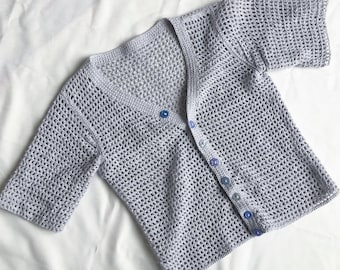 Crochet pattern | Mesh cardigan (made-to-measure)