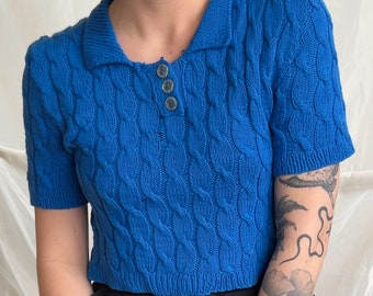 Knitting Pattern | Classic Cable Polo