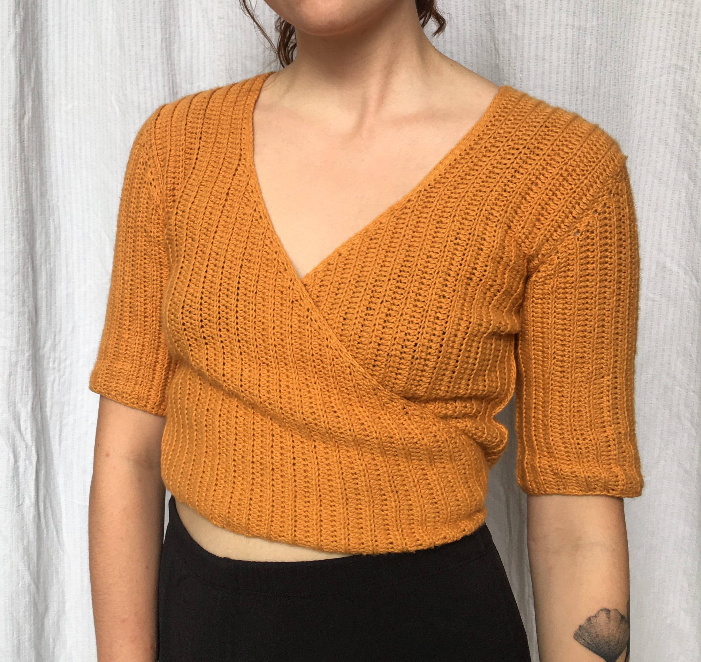 PATTERN Wrap Top crochet Size Inclusive Etsy