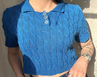 Knitting Pattern | Classic Cable Polo