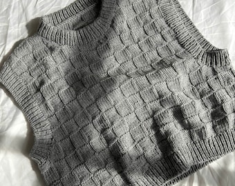Basket Weave Vest | Knitting Pattern