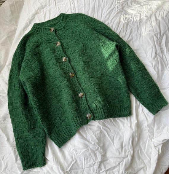 トップス Bamboo Basket Pattern Knitted Cardigan Knitting Pattern | Basket Weave Cardigan - Etsy UK