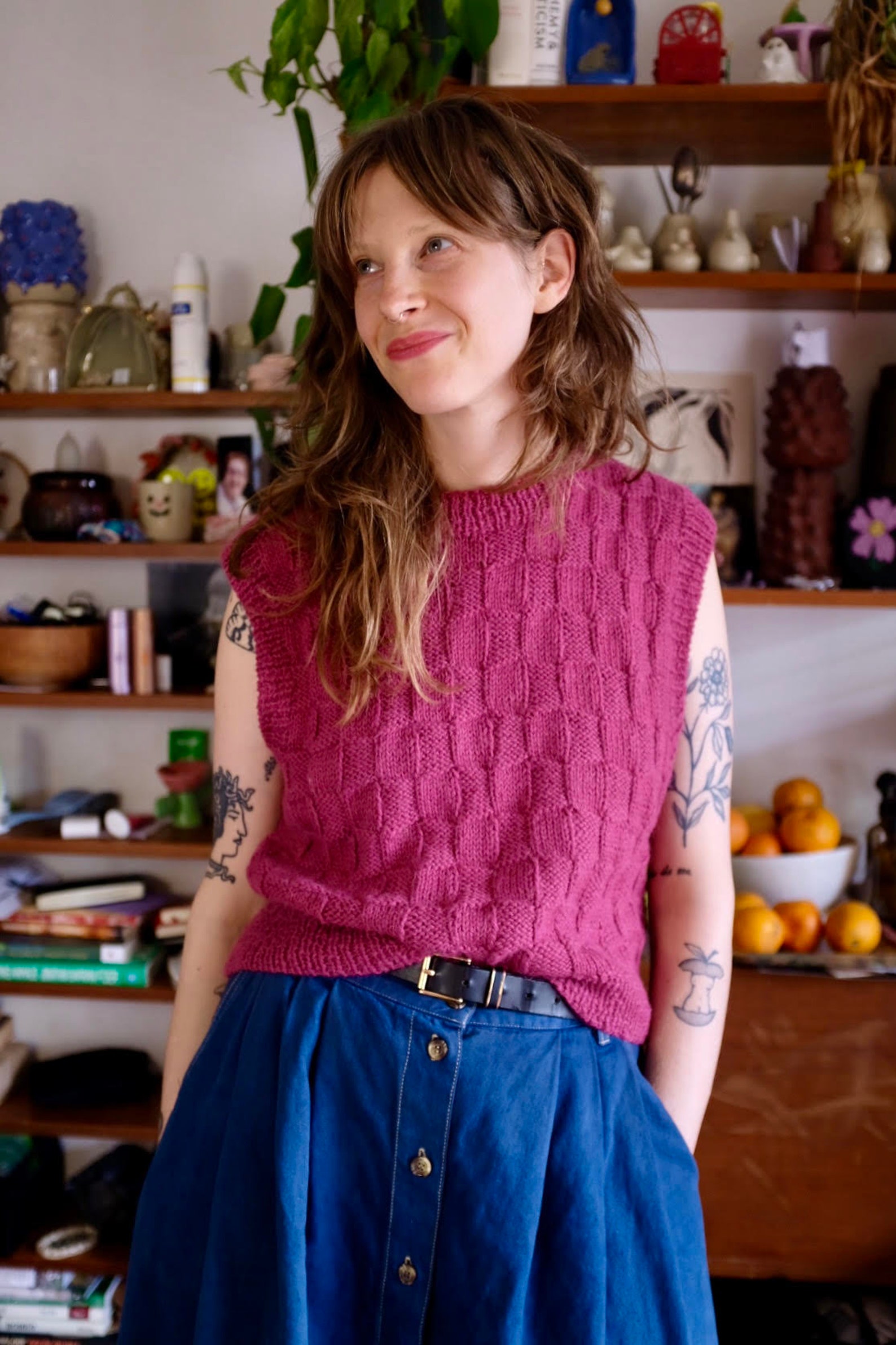 Weave Knitted Vest main image 1