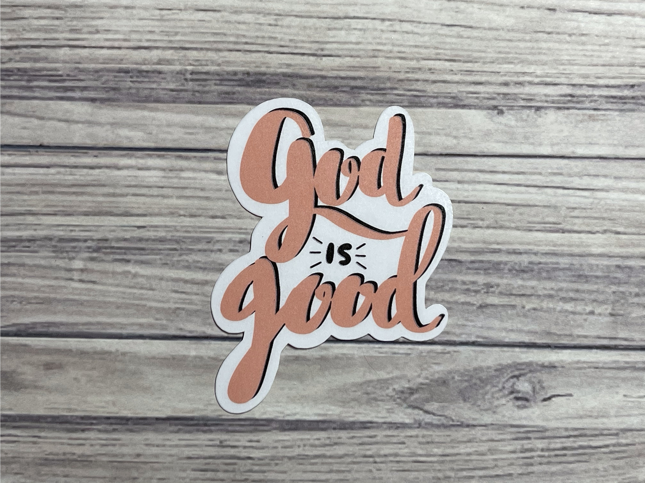 God is Good Christian Sticker Aesthetic Water Resistant Etsy