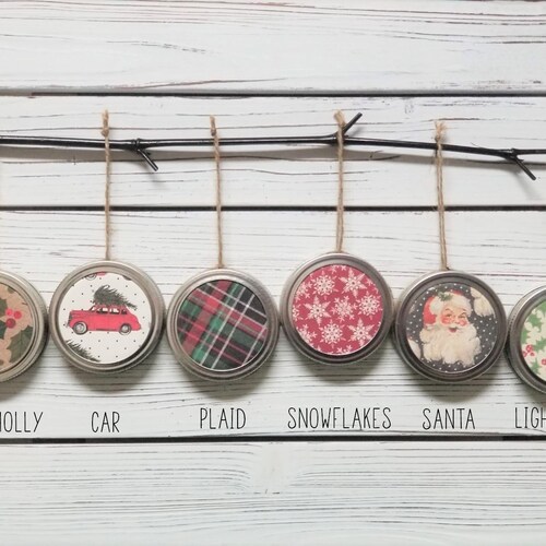 Mini Ball Mason Jar Christmas Ornaments Etsy Canada