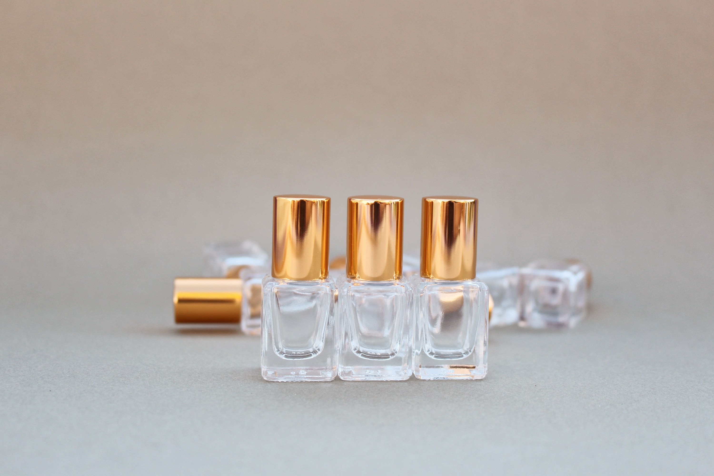 5ml Square Roller Bottle SET OF 3 Elegant roller bottle Etsy