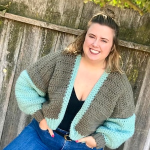 Varsity Bomber Cardigan PDF Crochet Pattern