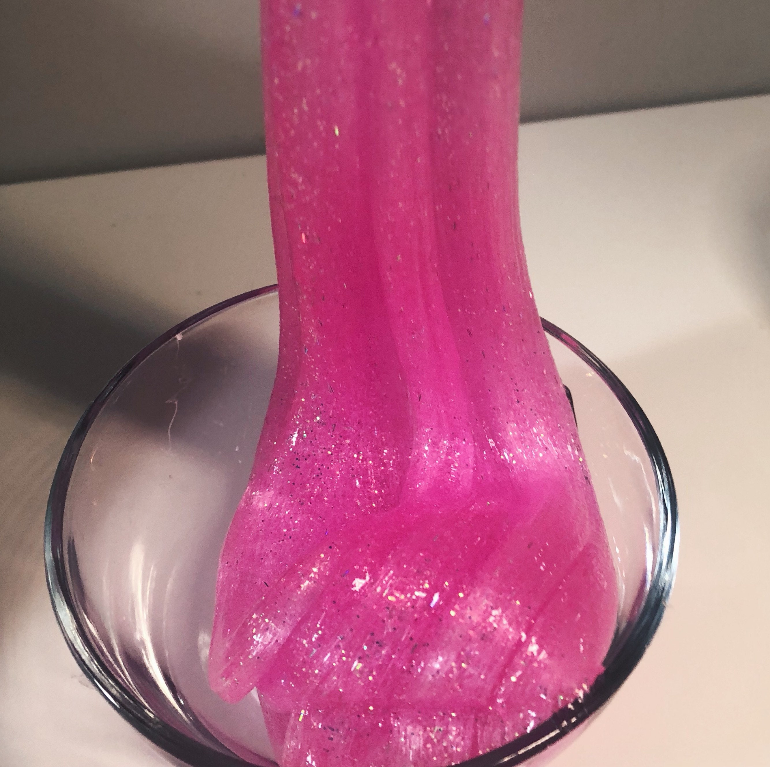 Pink Glitter Putty Slime Etsy