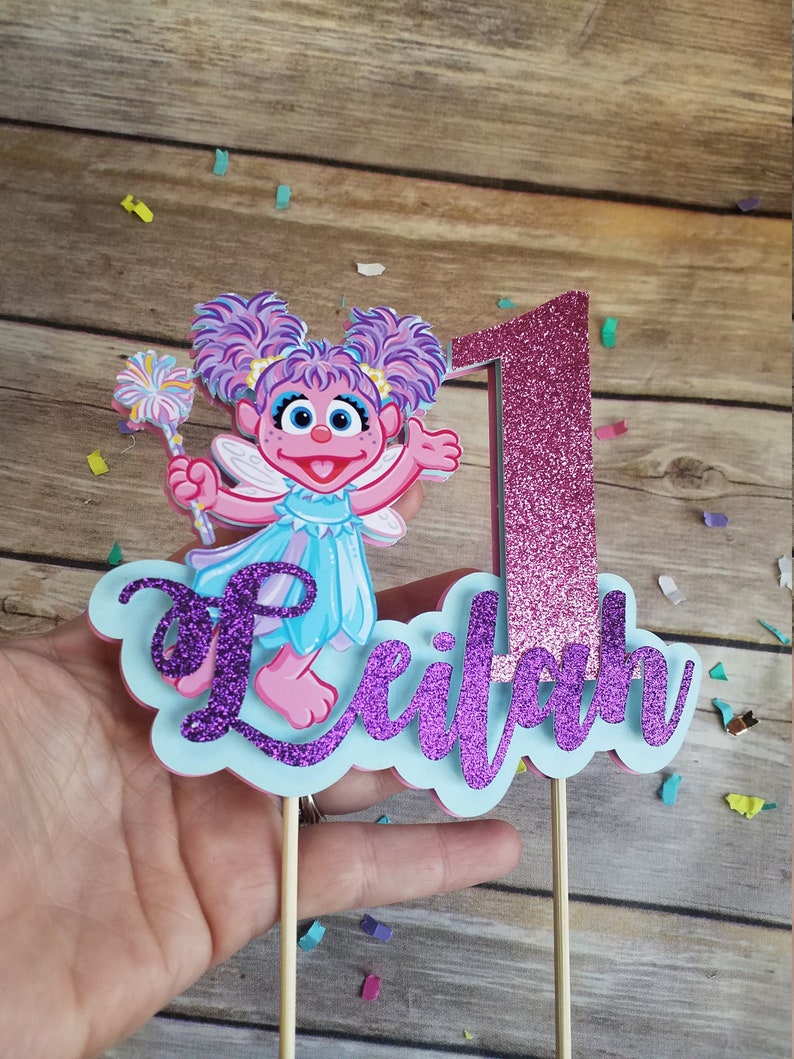 Abby Cadabby Cake Topper Abby Cadabby Birthday Abby Cadabby Etsy