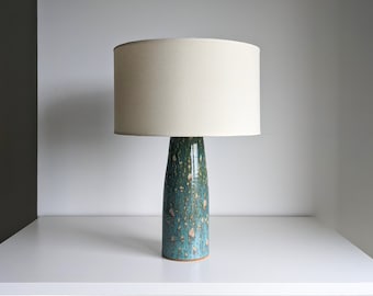 Farol - Handmade Ceramic Glazed Table Lamp With Cork Base DeBarro De Barro