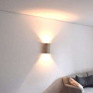 Handmade Ceramic Wall Sconce: Off-White Wall Light