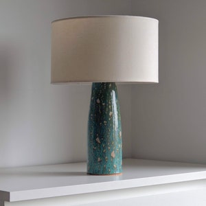 Farol Handmade Ceramic Glazed Table Lamp With Cork Base DeBarro De Barro image 3
