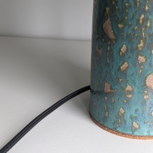 Farol Handmade Ceramic Glazed Table Lamp With Cork Base DeBarro De Barro image 2