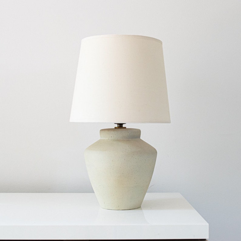 Handmade Dimmable Round Ceramic Table Lamp DeBarro De Barro image 2
