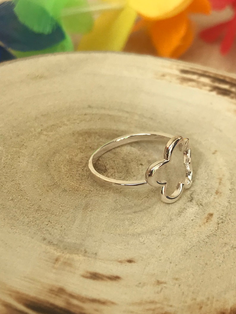 5 petals 925 Sterling Silver Ring