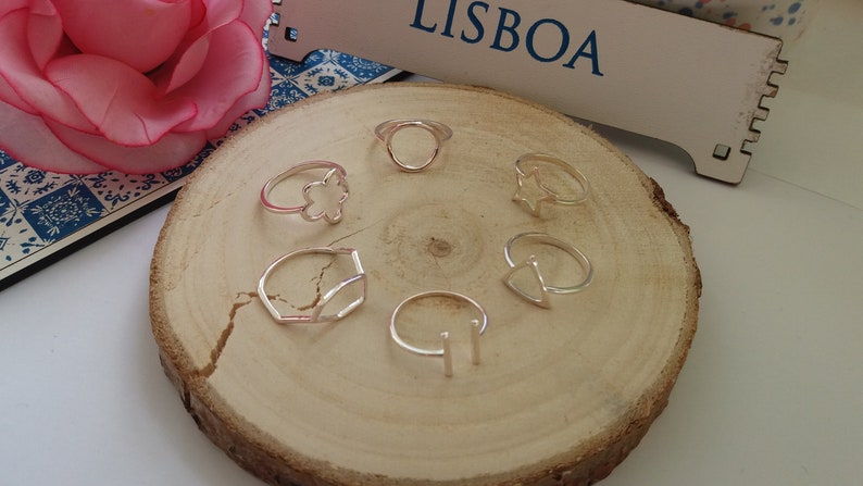 5 petals 925 Sterling Silver Ring