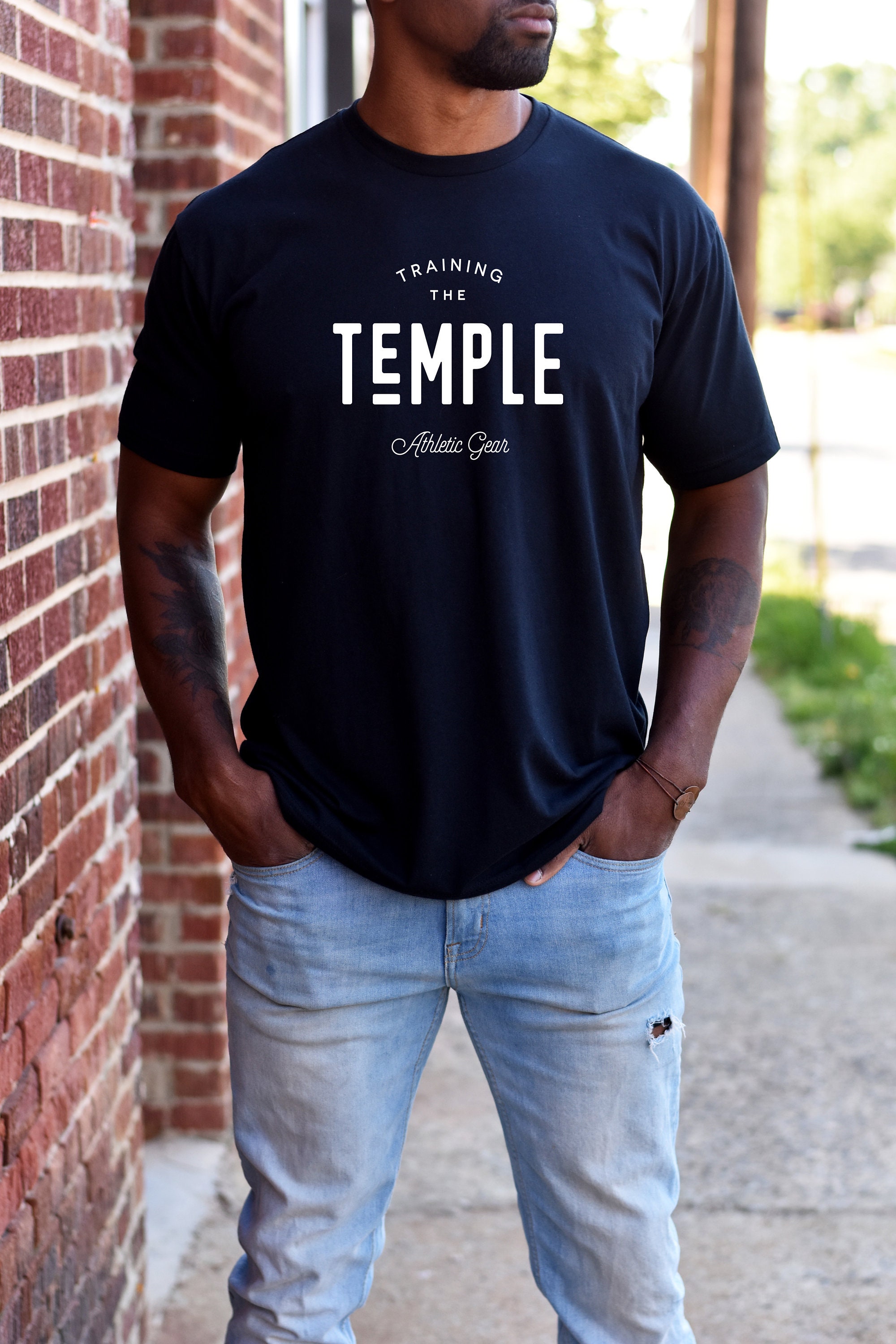 Men's TShirt Workout shirt Fitness tee Motivational Etsy