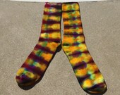 Psychedelic Ice Dye Bamboo Socks Heady Tie Dyed Sustainable Fashion by Southern Iced Tees