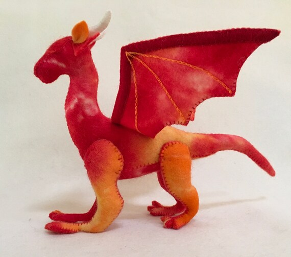 red dragon soft toy