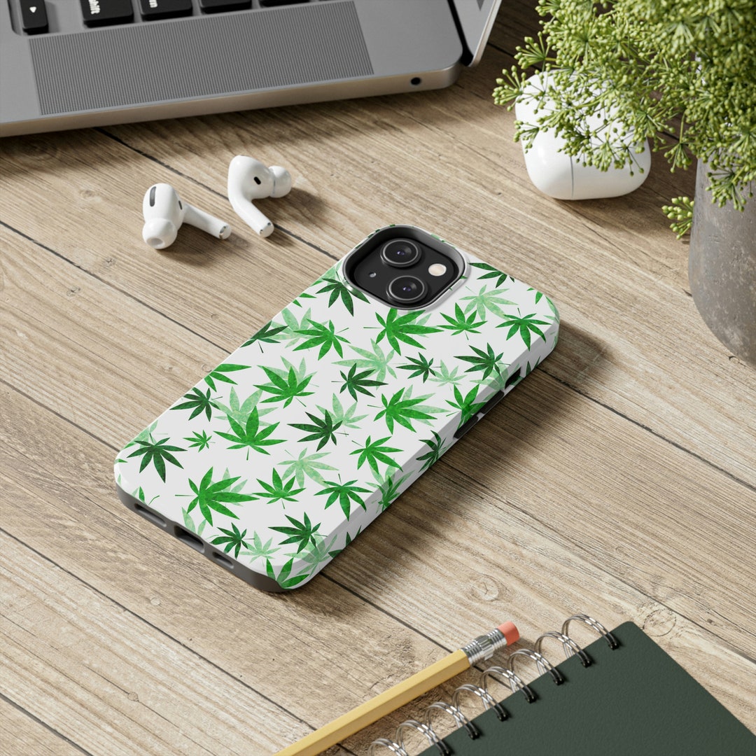 Weed Leaf Medley Phone Case Weed Phone Case white Etsy
