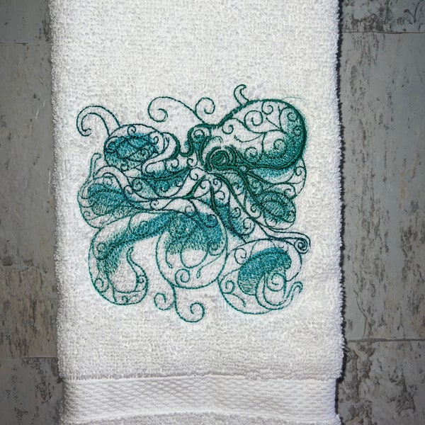 Sea Green Hand Towel Etsy