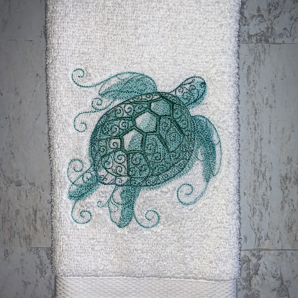 Sea Turtle Towel Etsy