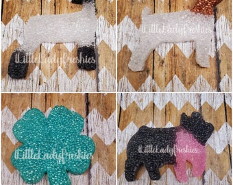 Large 4-H Freshener,  aroma, air freshener, car scents, show pig, show goat, show sheep, 4H